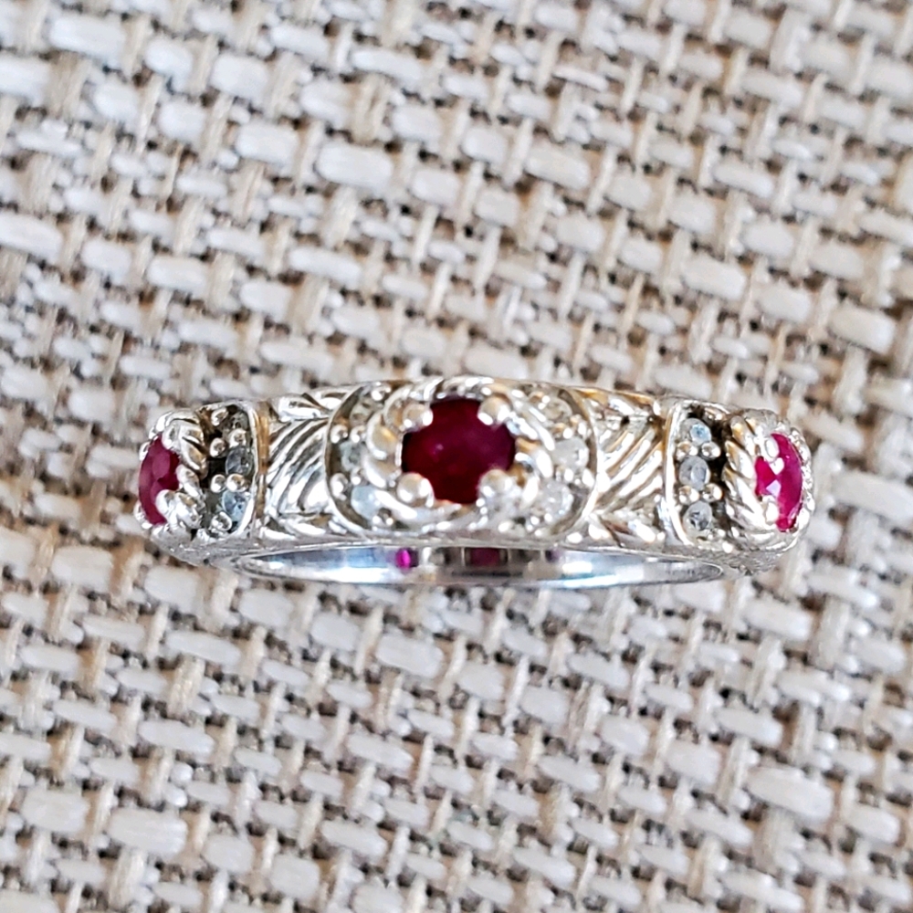 Judith Ripka Ruby Stations Ring 5